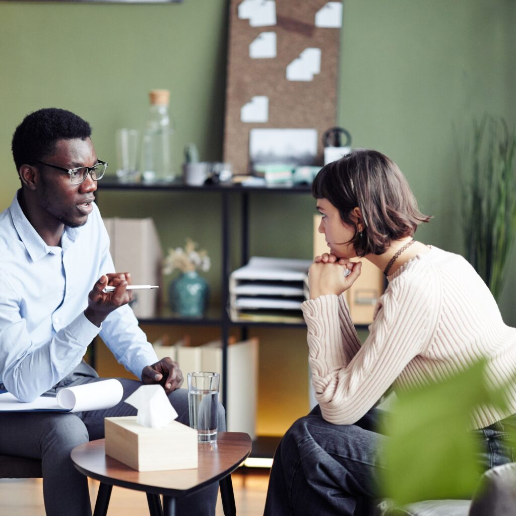 conversation between a man and a woman