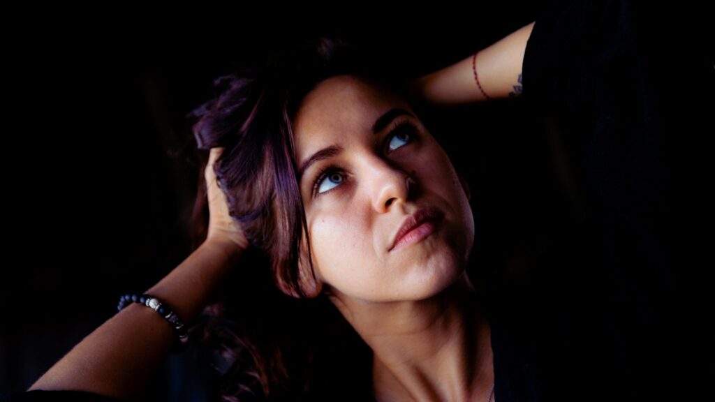 a woman having marijuana addiction symptoms