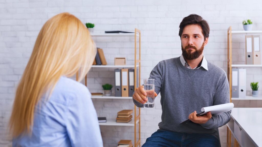 woman seeks therapy for evidence-based treatment options for marijuana addiction