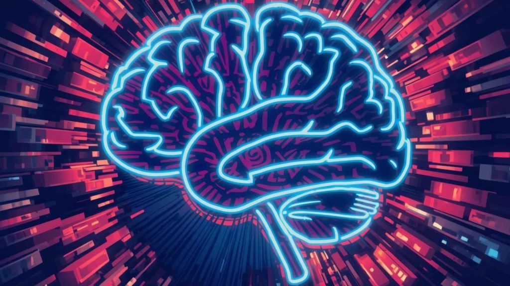 Illustration of an overstimulated brain representing how Adderall affects the central nervous system